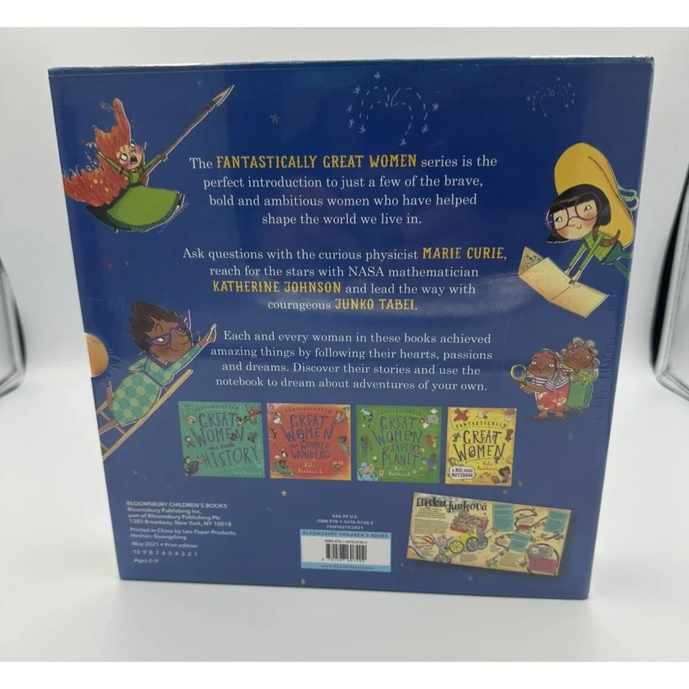 Fantastically Great Women NEW 3 Books and a Journal by Kate Pankhurst Boxed Set